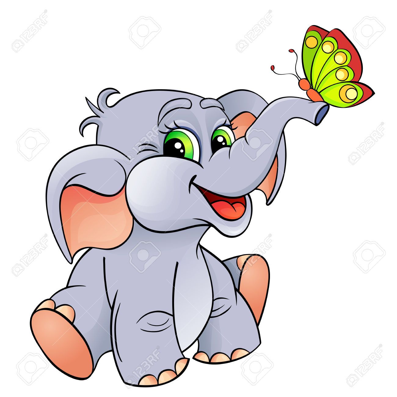 Detail Gambar Gajah Cartoon Nomer 38