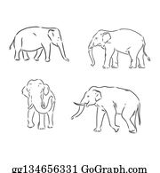 Detail Gambar Gajah Sketch Nomer 16