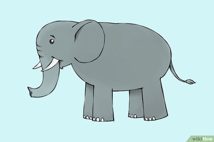 Detail Gambar Gajah Sketch Nomer 7