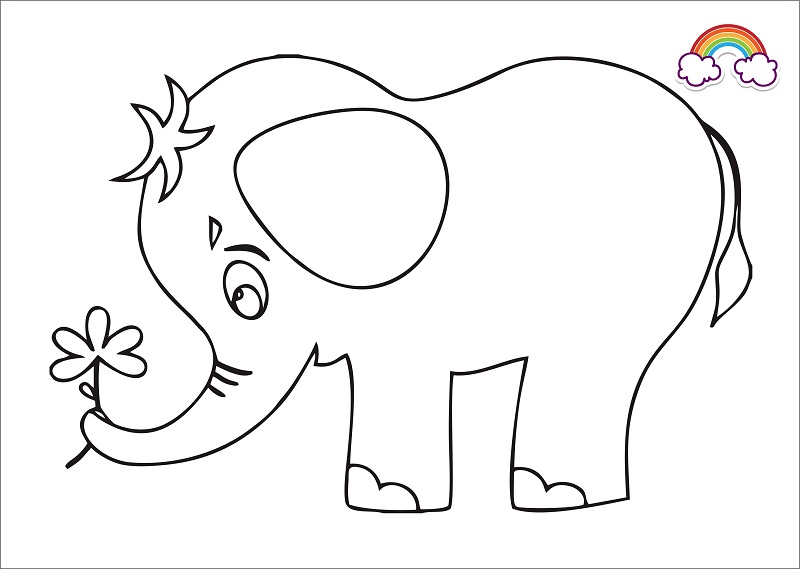 Detail Gambar Gajah Untuk Mewarnai Nomer 17