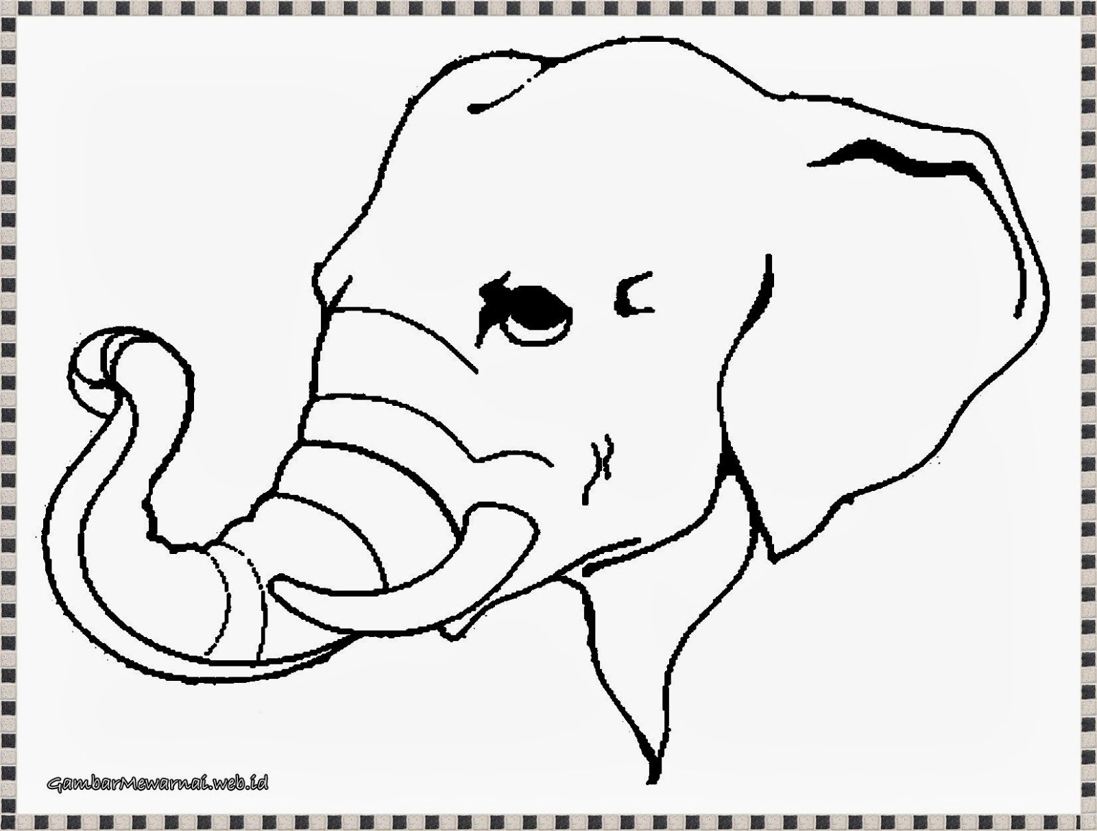 Detail Gambar Gajah Untuk Mewarnai Nomer 19