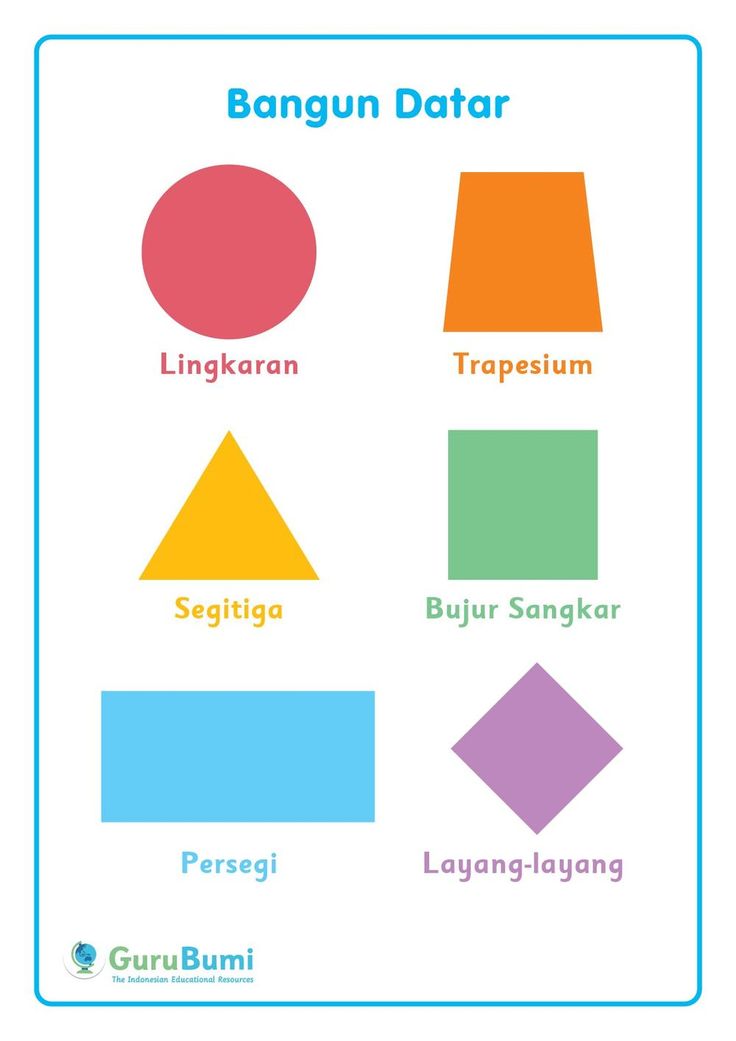 Detail Gambar Gambar Bangun Datar Dan Namanya Nomer 18