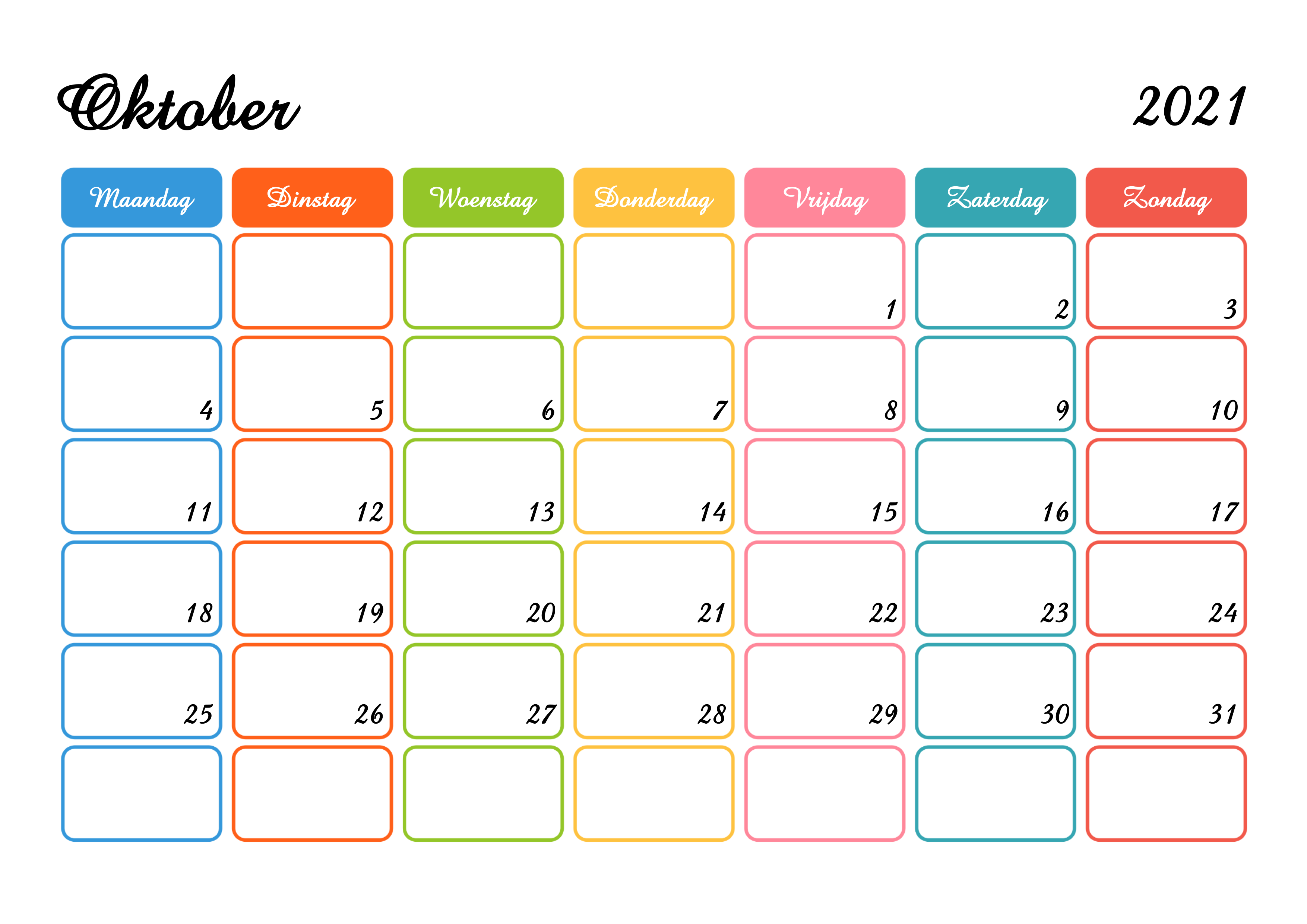 Detail Oktober Kalender Nomer 26