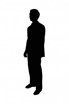 Detail Person Standing Silhouette Nomer 18