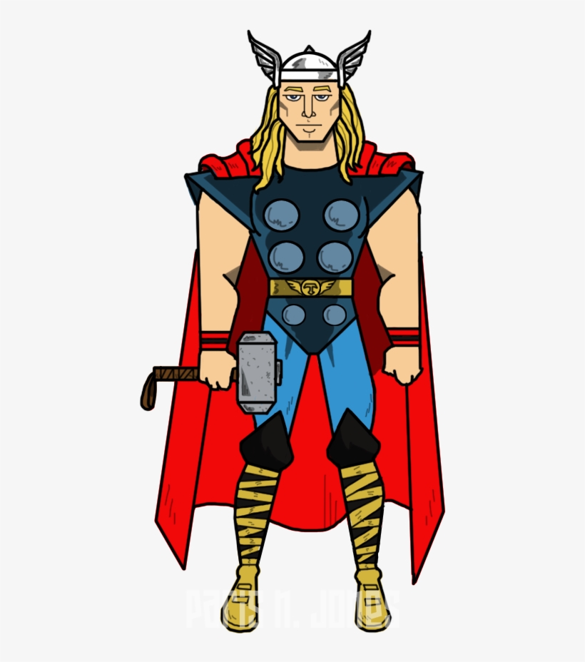 Detail Thor Drawing Nomer 8