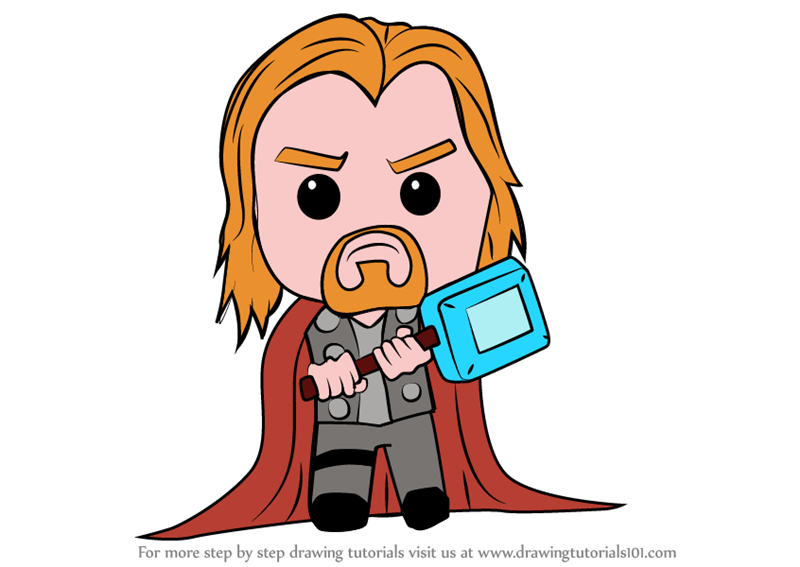 Detail Thor Drawing Nomer 10