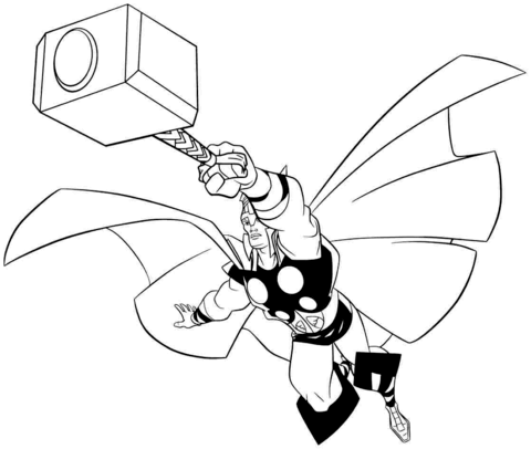 Detail Thor Drawing Nomer 14