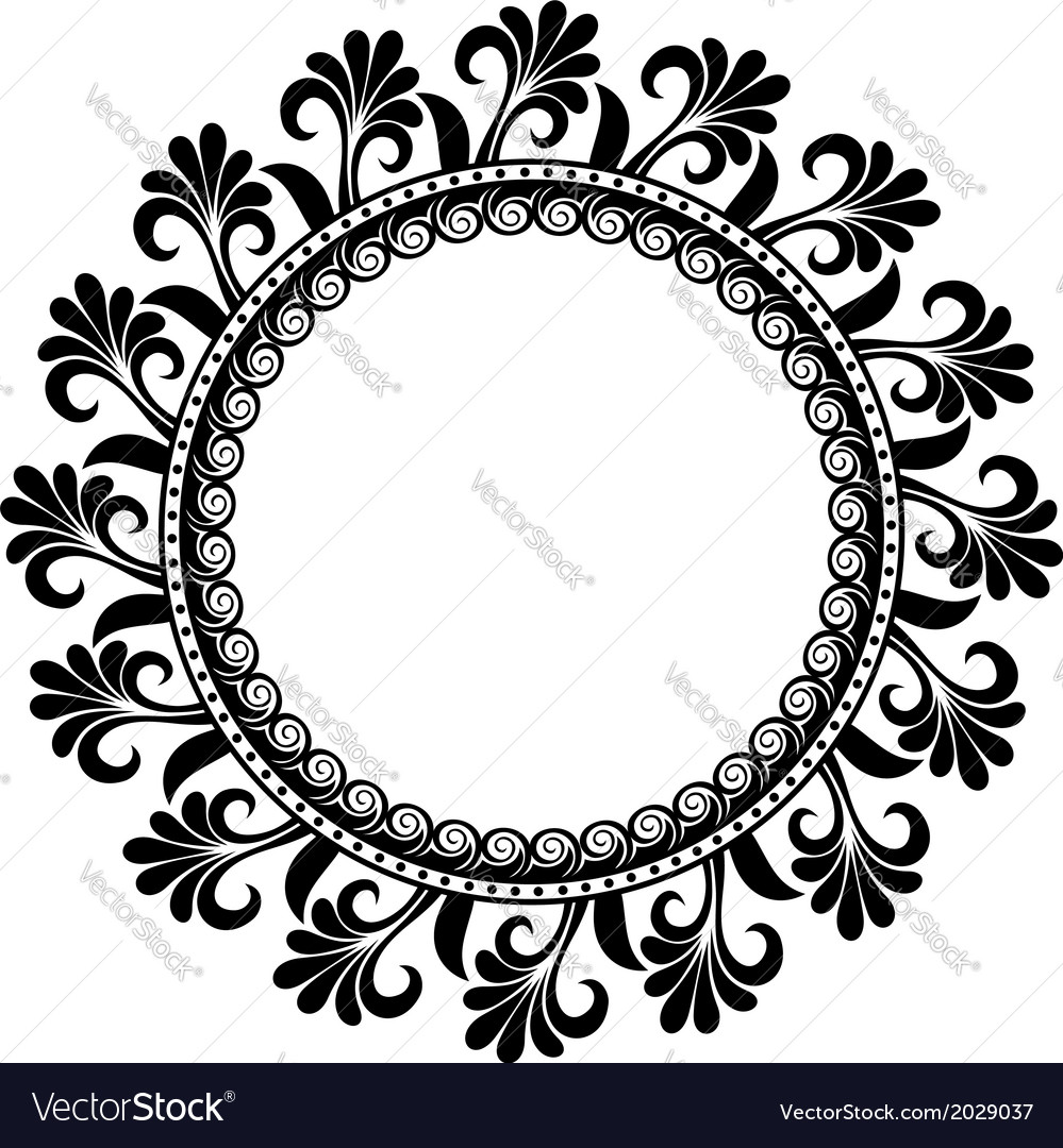 Detail Circle Pattern Vector Nomer 9