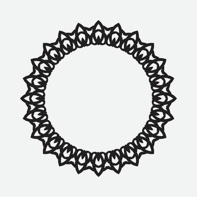 Detail Circle Pattern Vector Nomer 7