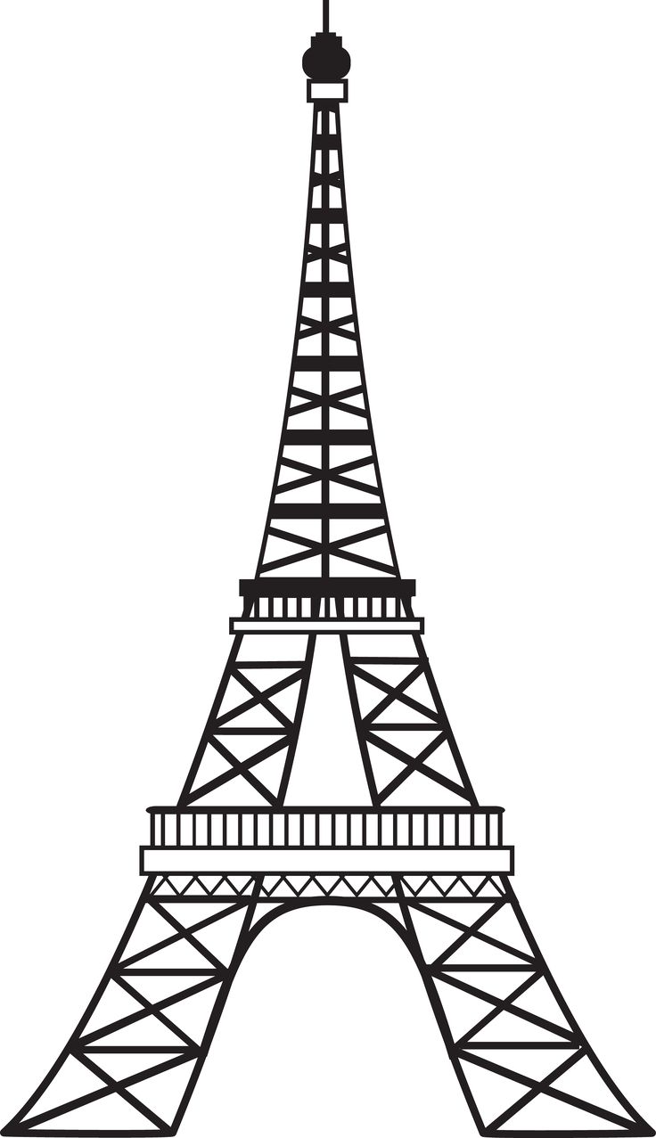 Detail Eiffel Tower Drawing Nomer 7