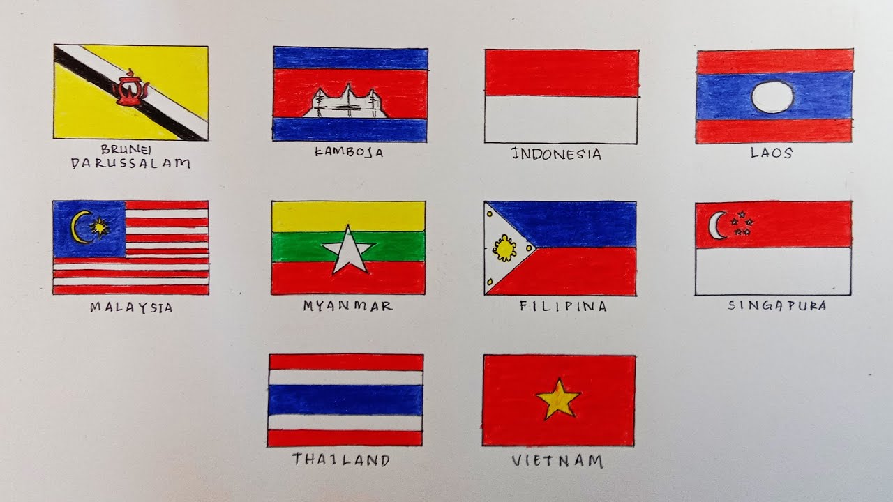 Detail Gambar Gambar Bendera Asean Nomer 49