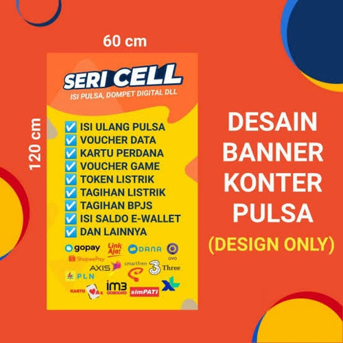 Detail Gambar Gambar Desain Banner Konter Nomer 25