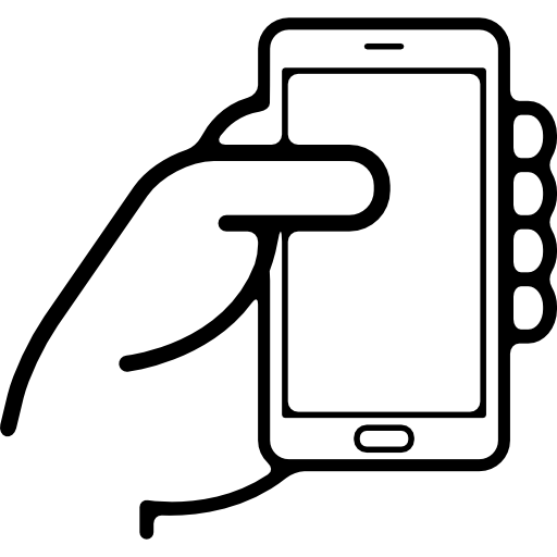 Hand With Phone Icon - KibrisPDR