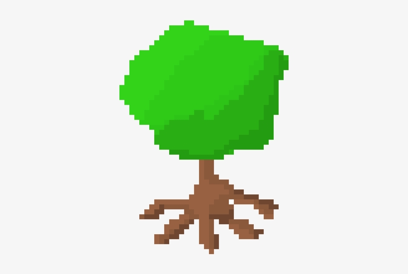 Detail Pixel Art Tree Nomer 11
