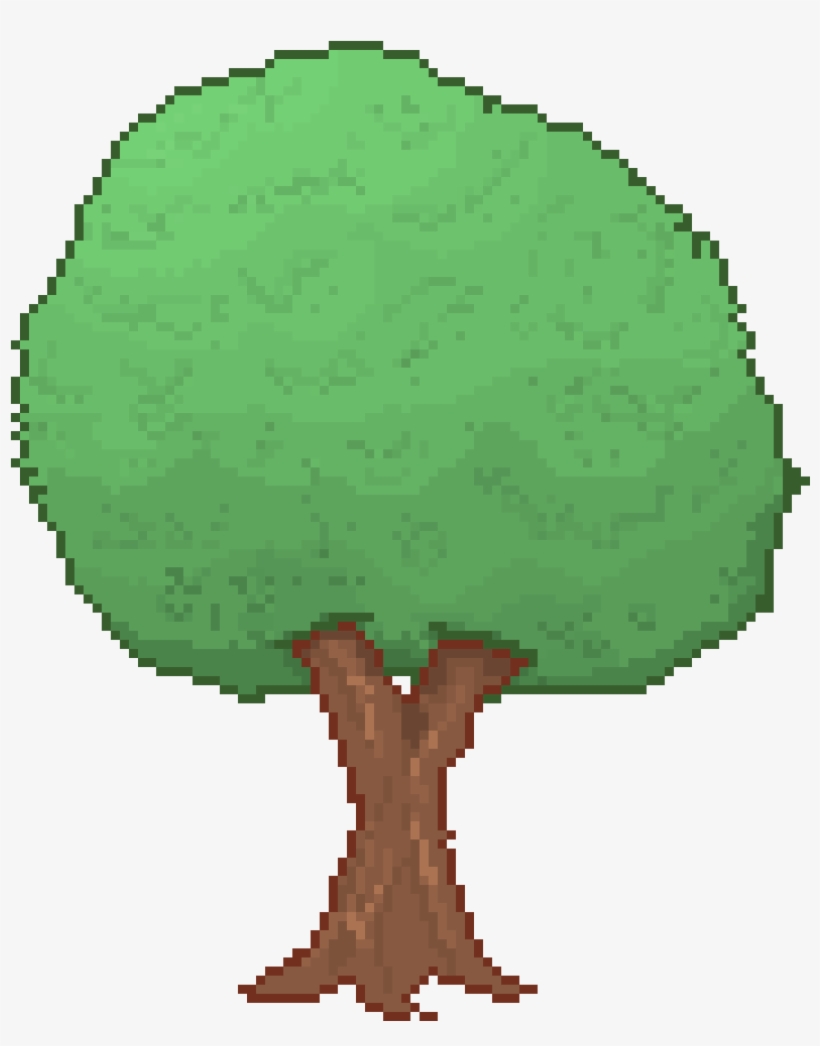 Detail Pixel Art Tree Nomer 12