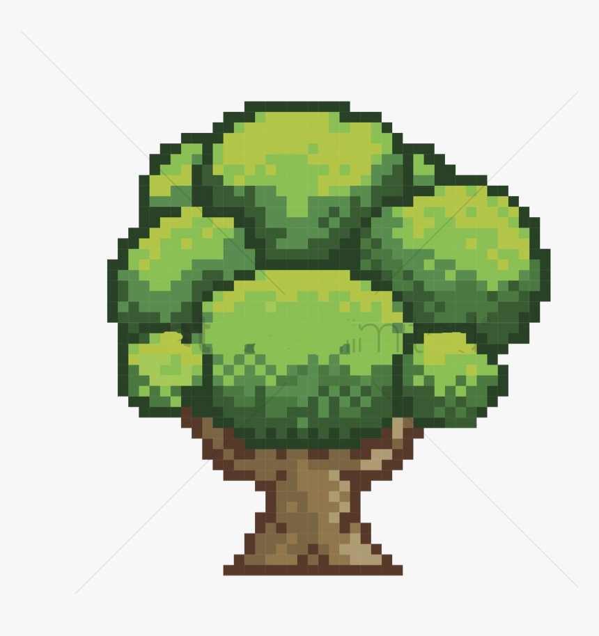 Detail Pixel Art Tree Nomer 7