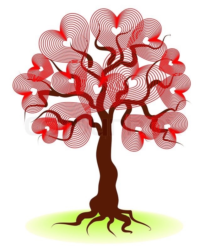 Detail Red Love Tree Nomer 13