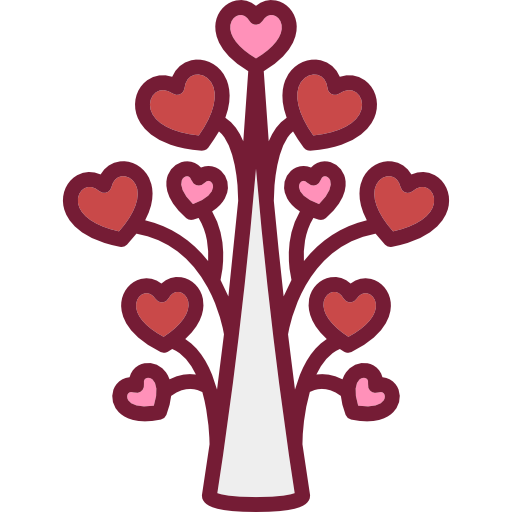 Detail Red Love Tree Nomer 18