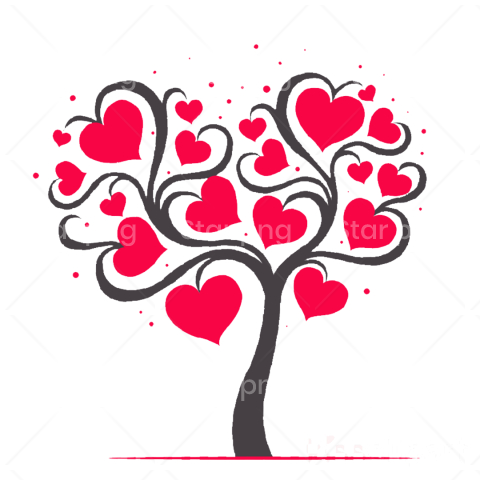 Detail Red Love Tree Nomer 23
