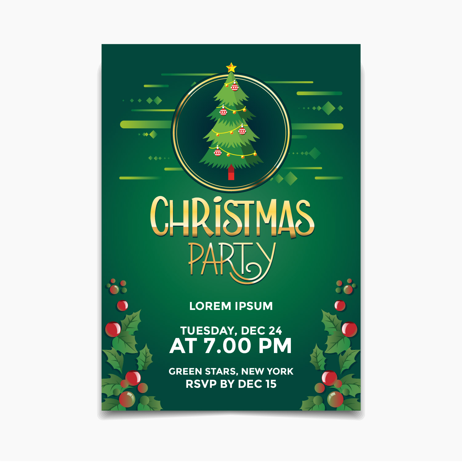 Detail Christmas Party Poster Design Nomer 3