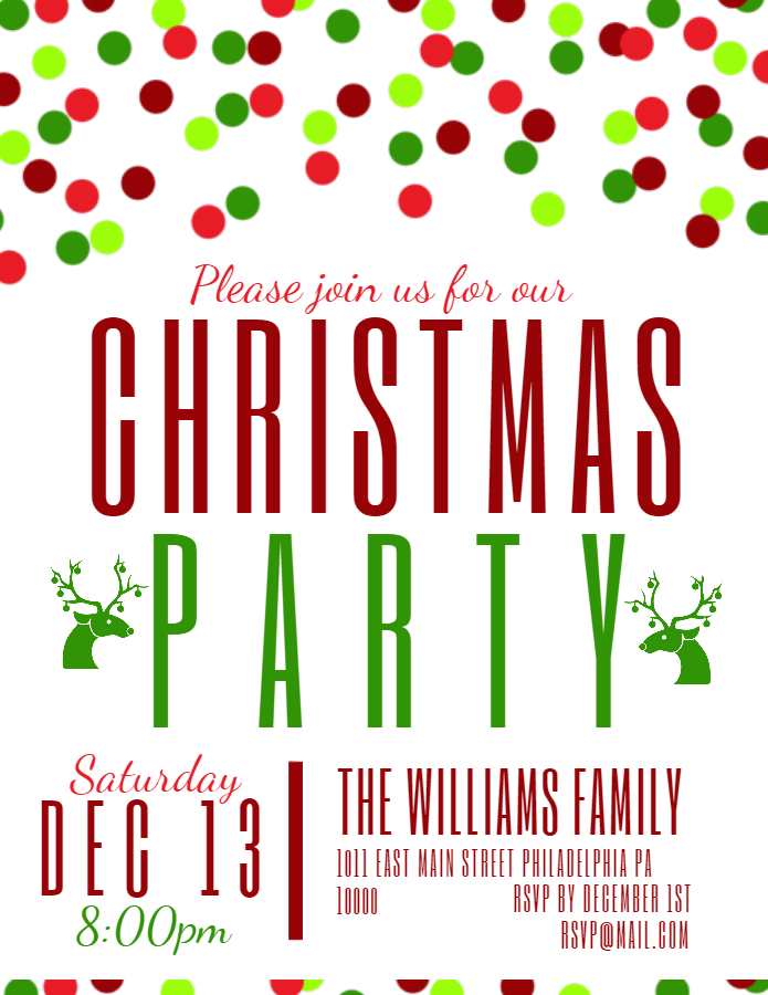 Detail Christmas Party Poster Design Nomer 5