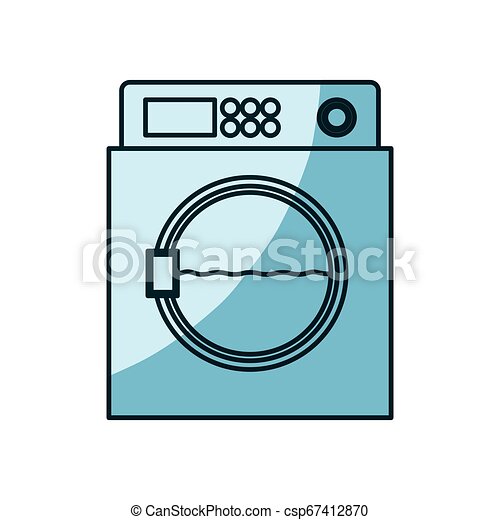 Detail Blaue Waschmaschine Nomer 8