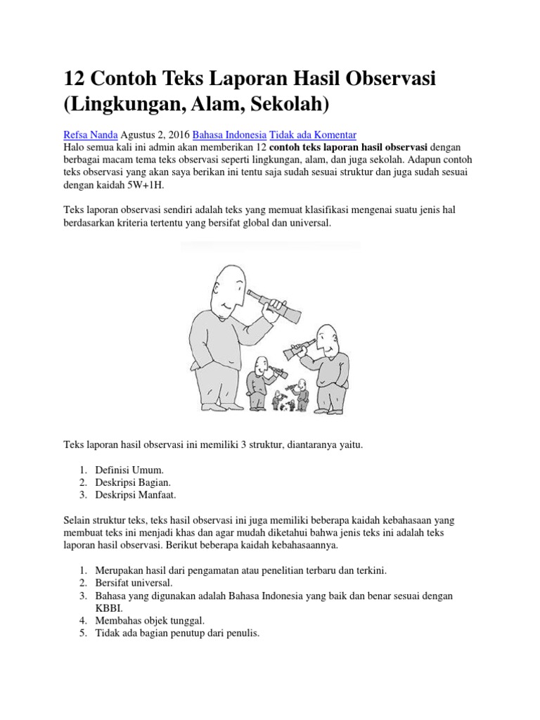 Detail Gambar Gambar Teks Laporan Observasi Nomer 53