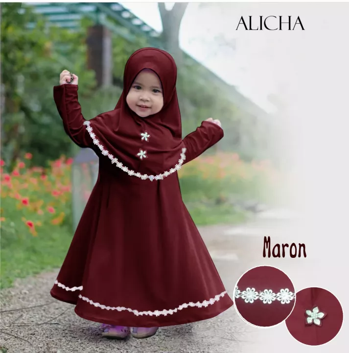 Detail Gambar Gamis Anak Perempuan Nomer 47