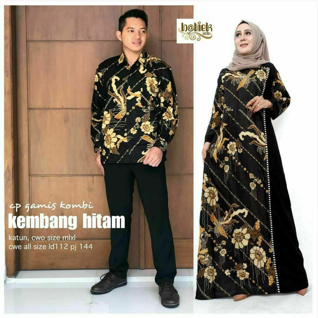 Detail Gambar Gamis Couple Batik Nomer 18