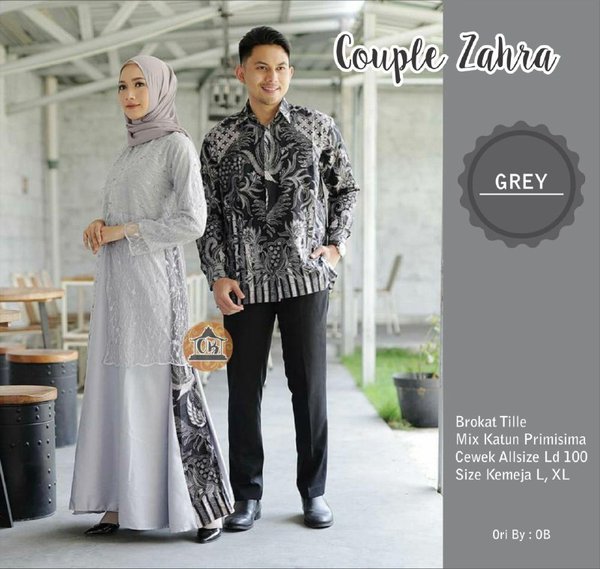 Detail Gambar Gamis Couple Batik Nomer 26