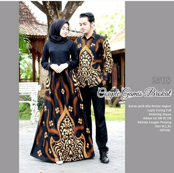 Detail Gambar Gamis Couple Batik Nomer 27