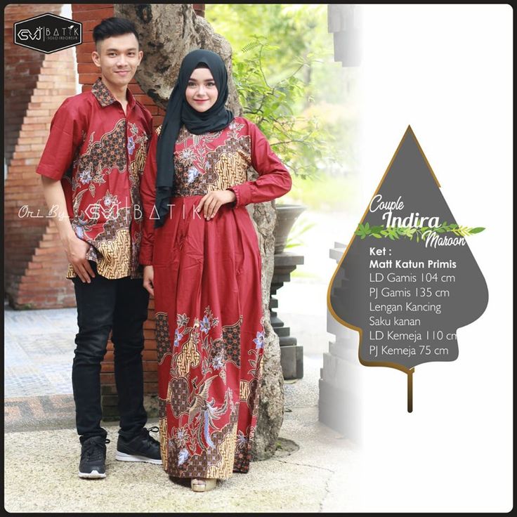 Detail Gambar Gamis Couple Batik Nomer 31