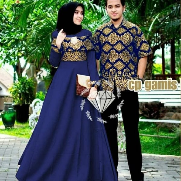 Detail Gambar Gamis Couple Batik Nomer 34