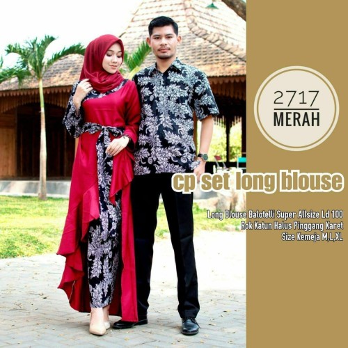 Detail Gambar Gamis Couple Batik Nomer 44