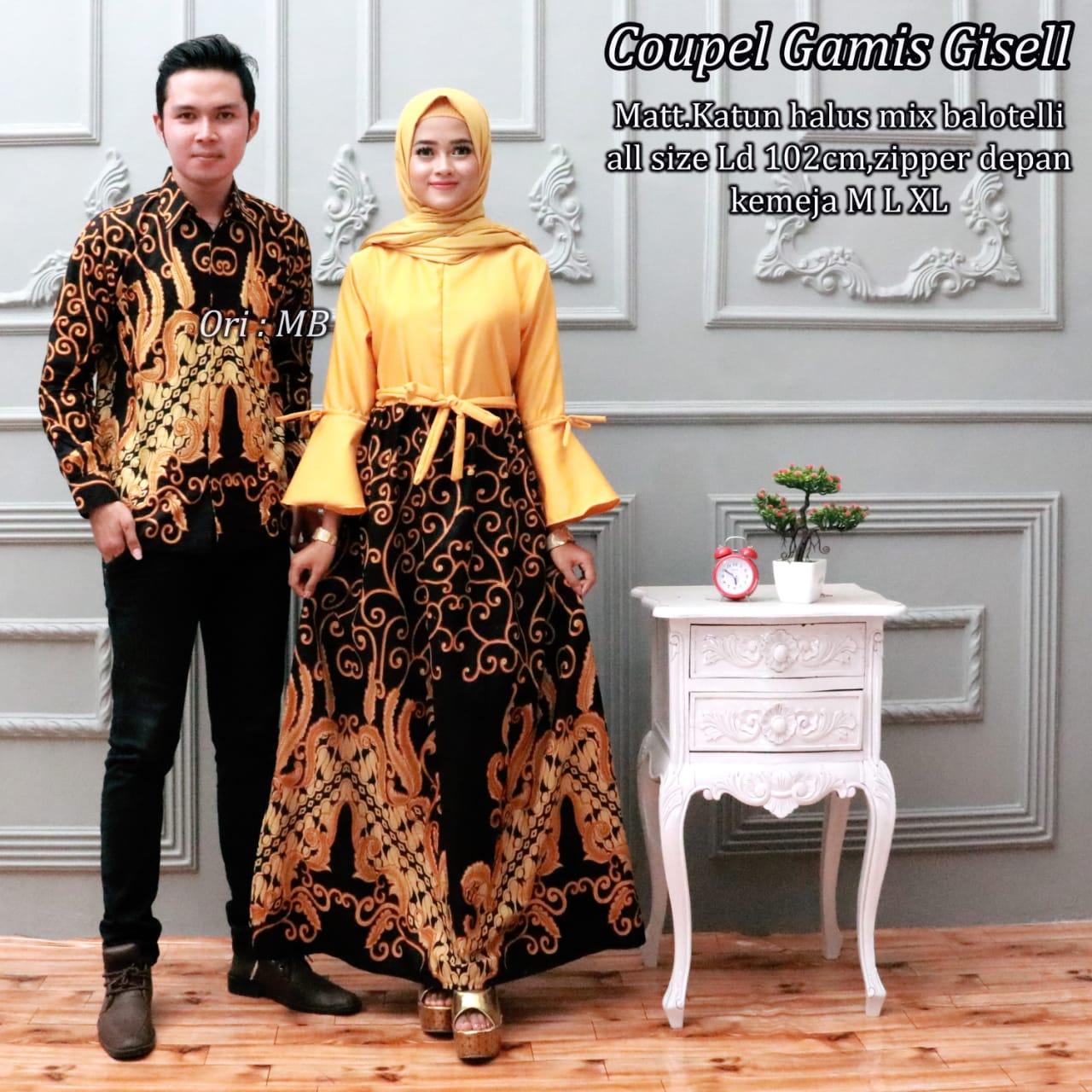 Detail Gambar Gamis Couple Batik Nomer 48