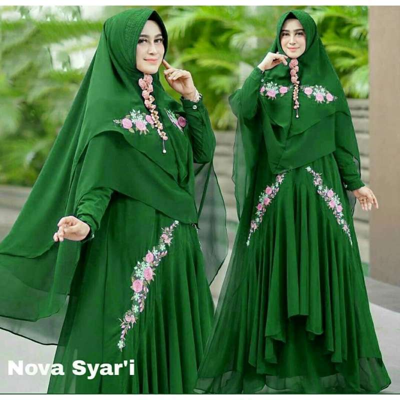 Detail Gambar Gamis Syari Terbaru Nomer 20