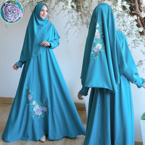 Detail Gambar Gamis Syari Terbaru 2018 Nomer 4