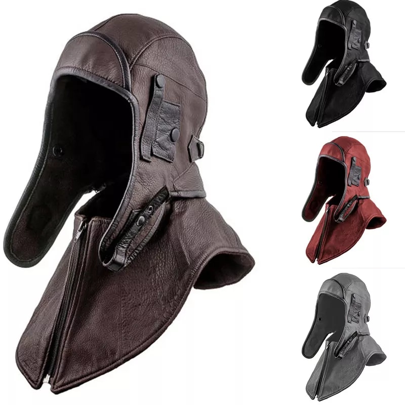 Detail Pilot Cap Leather Nomer 21