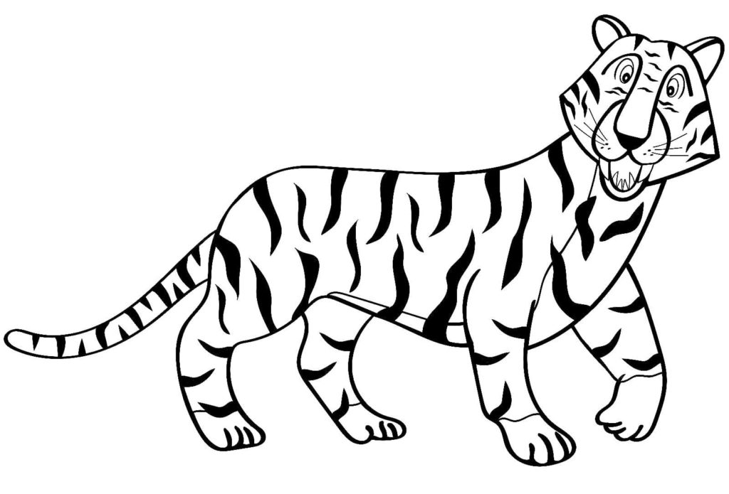 Detail Ausmalbild Tigerbaby Nomer 22