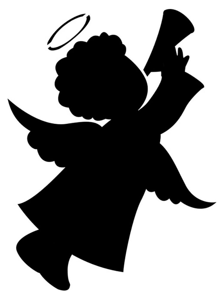 Engel Silhouette Zum Ausdrucken