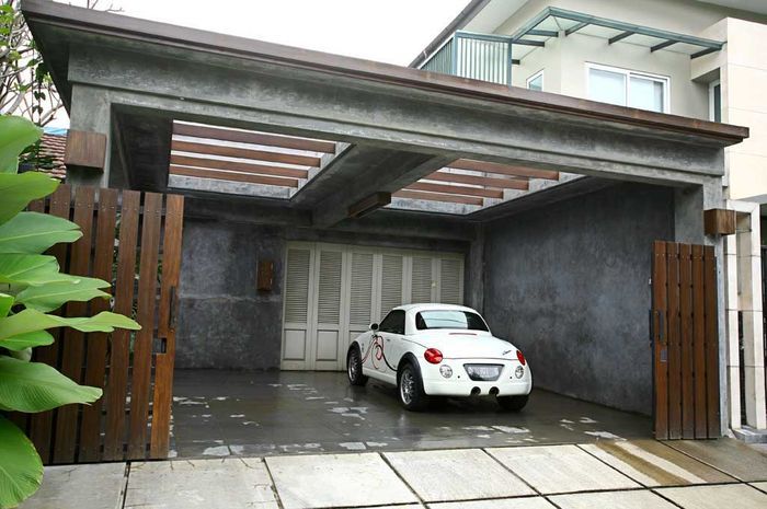 Detail Gambar Garasi Mobil Depan Rumah Nomer 15