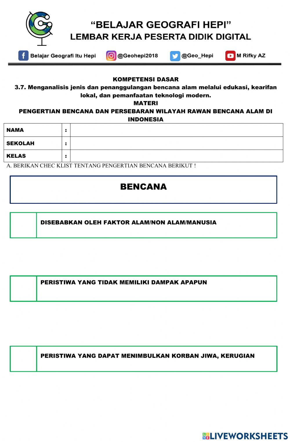 Detail Gambar Garis 3 Bencana Alam Di Indonesia Nomer 36