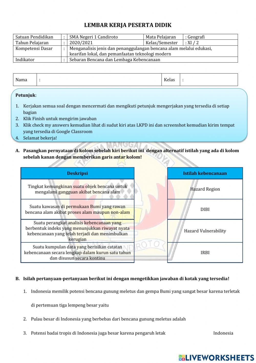 Detail Gambar Garis 3 Bencana Alam Di Indonesia Nomer 51