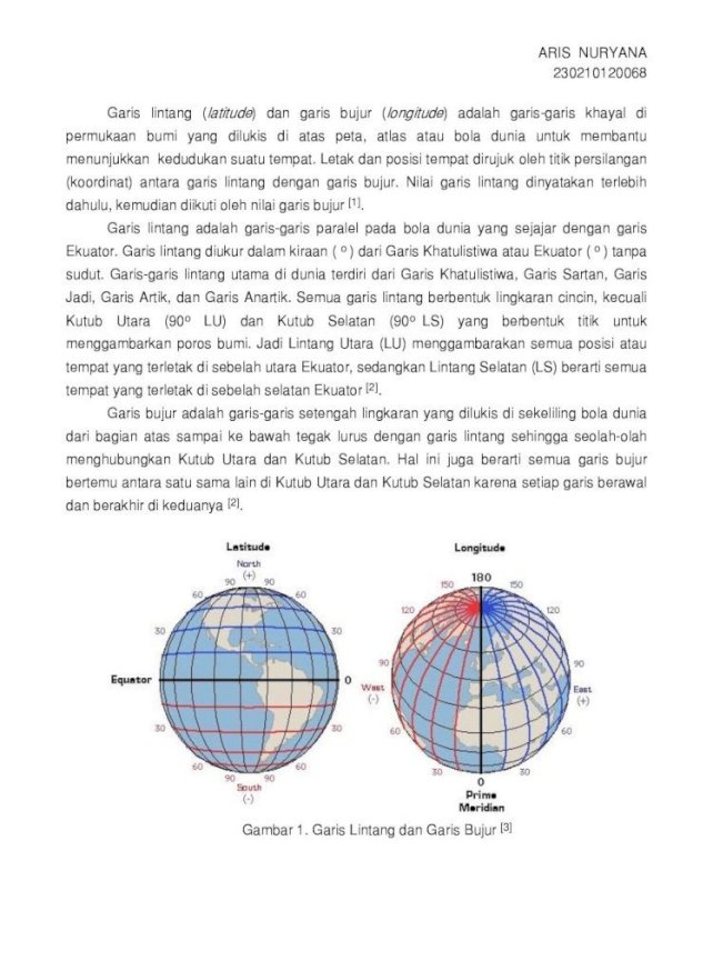 Detail Gambar Garis Lintang Dan Garis Bujur Nomer 51