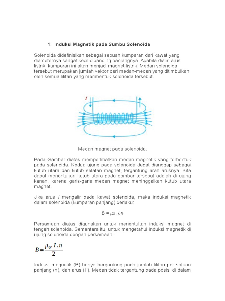 Detail Gambar Garis Medan Magnet Pada Solenoida Nomer 37