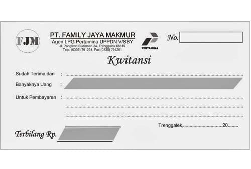 Detail Gambar Garis Pada Kolom Jumlah Kwitansi Nomer 39