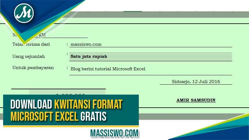 Detail Gambar Garis Pada Kolom Jumlah Kwitansi Nomer 51