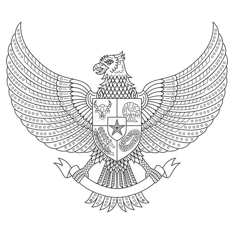 Detail Gambar Garuda Mewarnai Nomer 10