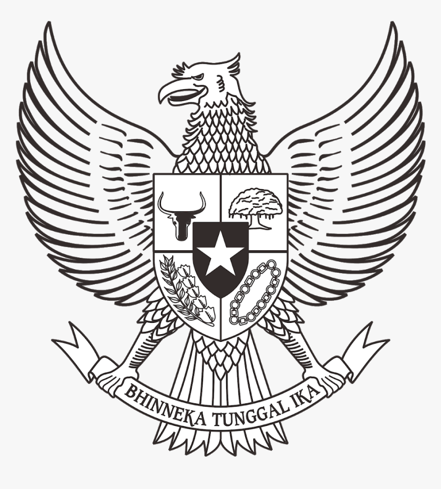 Detail Gambar Garuda Pancasila Hitam Putih Png Nomer 9