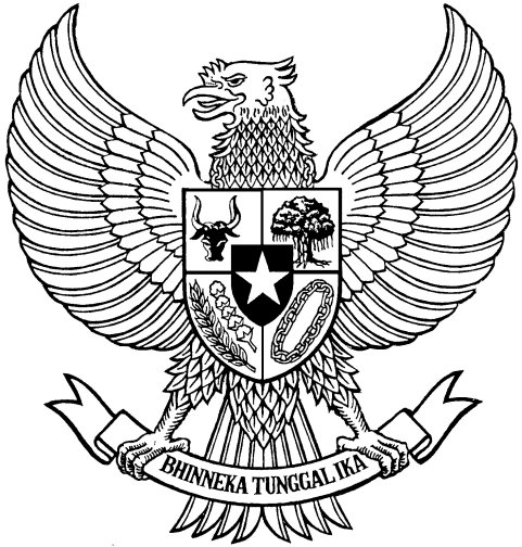 Detail Gambar Garuda Pancasila Hitam Putih Png Nomer 37